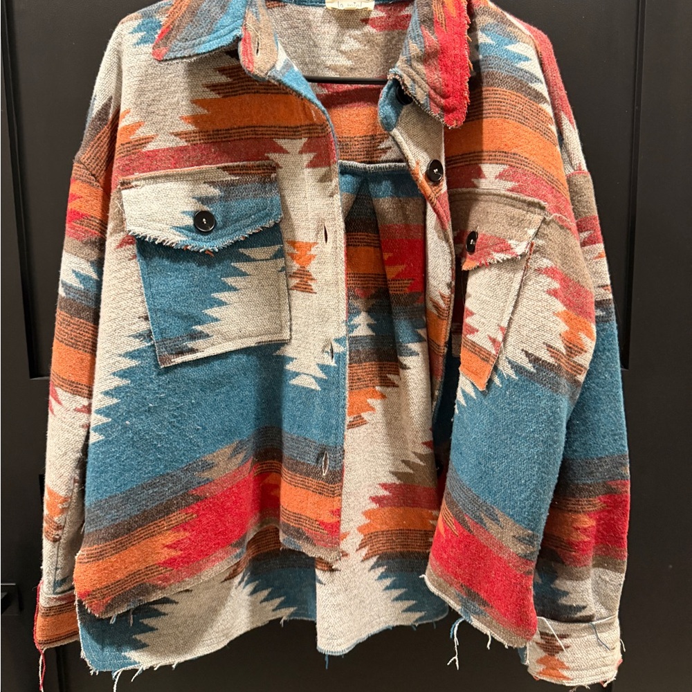 LA MIEL Multicolor Patterned Jacket